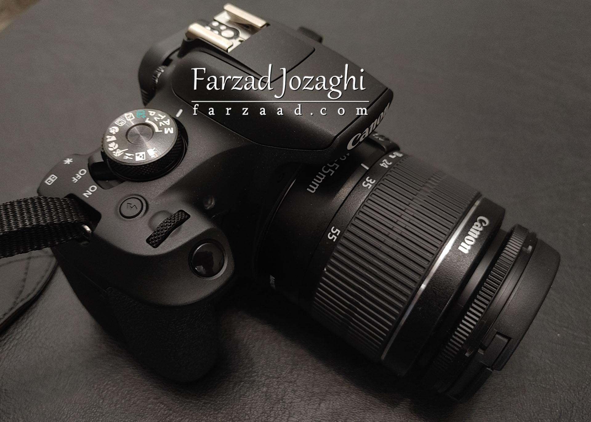 بخش جلو سمت چپ دوربین Canon EOS 2000D