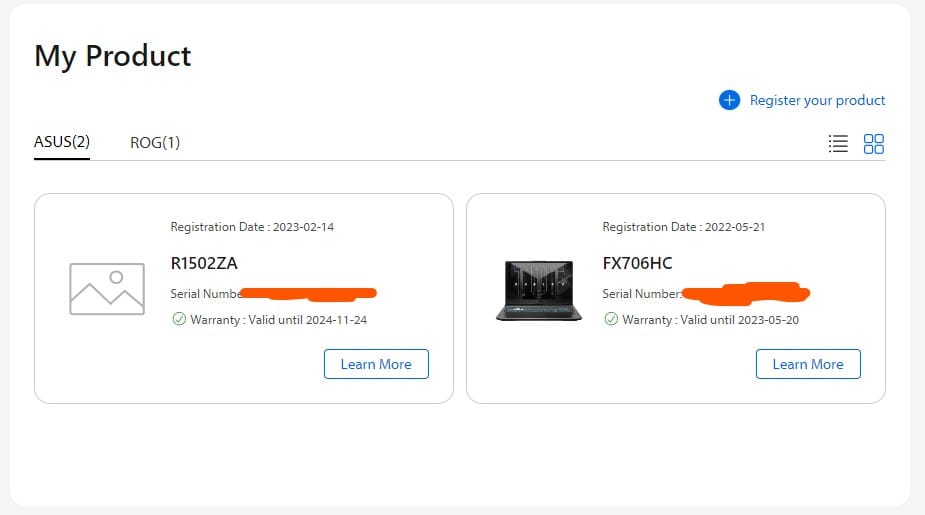 لپ تاپ Vivobook 15 R1507ZA در سایت ایسوز بدون عکس!